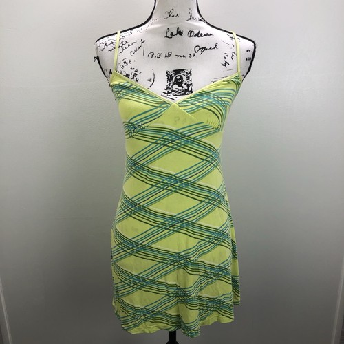 UNDERCOVER Abito da notte VICTORIA'S SECRET spaghetti strap giallo a righe vestito ragazzo piccolo