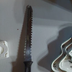 Quikut Carve & Serve coltello acciaio inox 9,5" intaglio e servizio punta forchetta Vintage - Foto 1 di 5