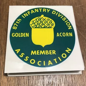U.S. ARMY 87th Infantry Division Golden Acorn Insignia Vinyl Decals LOT of 45 - Picture 1 of 4