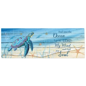 Alfombra de cocina antideslizante para tortugas marinas de playa de verano alfombras para piso de dormitorio - Imagen 1 de 6