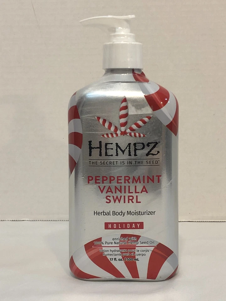 HEMPZ CANDY CANE LANE BODY MOISTURIZER LOTION 17 oz LIMITED HOLIDAY EDITION
