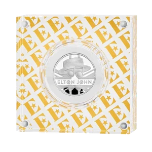 Music Legends Elton John The Royal Mint UK1£ 2020 1/2 Oz Silver Proof Coin in bo - Picture 1 of 3