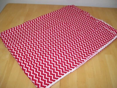 New Joann Fabrics 3 Yards Red Chevron Zig Zag Flannel Material Joann's Fabric - Image 1 of 4