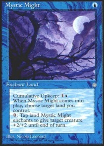Mystic Might ~ Moderately Played Ice Age MTG Magic UltimateMTG Blue Card - Image 1 of 1