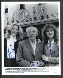 George Cukor, Candice Bergen y Jacqueline Bisset - Foto autógrafa firmada 8x10 - Imagen 1 de 1