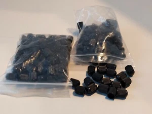 New 200pc Black Tire Valve Stem Caps ABS Plastic Universal Valve Cover from 🇺🇸 - Picture 1 of 8