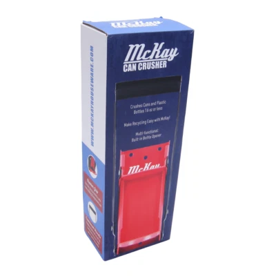 Trituradora y abridor de botellas de plástico y latas de metal de alta resistencia Mckay montado en la pared negro Foto 1 de 4