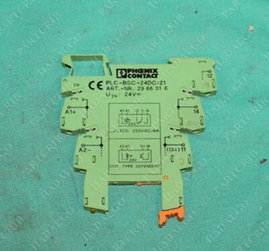 Phoenix Contact, PLC-BSC-24DC/21, 29 66 016, DIN Rail Mount Relay Terminal Block - Picture 1 of 2