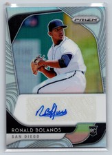 2020 Panini Prizm #RA-RB Ronald Bolanos Silver Prizm Rookie Auto RC
