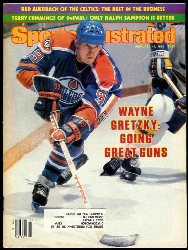 Sports Illustrated February 15, 1982 Edmonton Oilers Wayne Gretzky - Image 1 of 1