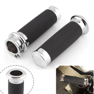 1 Inch Motorcycle Handle Bar Hand Grips For Harley Sportster Softail Universal - Imagen 1 de 9