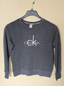 Calvin Klein Sleepwear Womans Long Sleeve Shirt Size Small Charcoal - Picture 1 of 8
