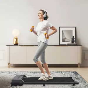 Folding Treadmill Electric Fitness Running Jogging Machine Remote Home Office - Picture 1 of 41