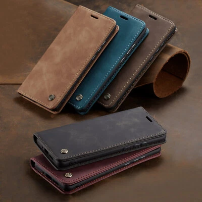 For iPhone16 15 13 14 11 Pro Max 7 8 XR Magnetic Flip Stand Covers Leather Cases - Image 1 of 4