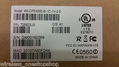 725802 US  Alvarion Telrad 4M CPE 4000 SI 1D 1V 2.5 - Image 1 of 4