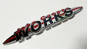 MINI R53 JCW John Cooper Works Rear Badge GEN 1 *METAL* 5114717510 - Picture 1 of 4