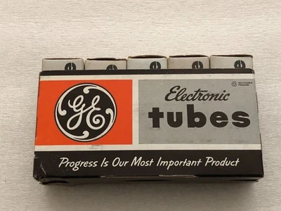 5 tubos de vacío General Electric 12AX7 de colección / probados Foto 1 de 4