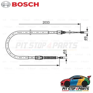 Cable de freno de mano duradero Bosch 1987482190 para Citroen C4 2014-2017 - Imagen 1 de 5