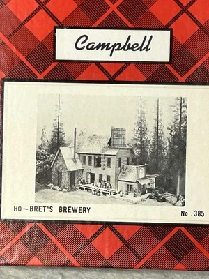 Cool Campbell HO Scale Models, Brett’s Brewery Craftsman Kit - Image 1 of 4