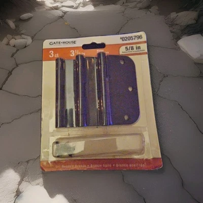 NEW Gatehouse 3 Pk Entry Door Hinge, 5/8 IN RADIUS  Foto 1 de 2