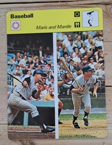 Mickey Mantle & Roger Maris 1977 Sportscaster Card - Picture 1 of 2