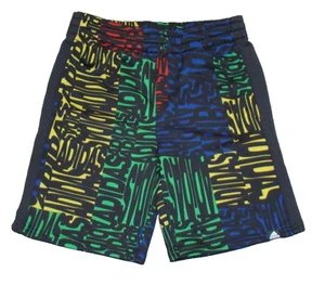 Adidas Boys Size M 10-12 All Over Print Logo Shorts - Picture 1 of 6