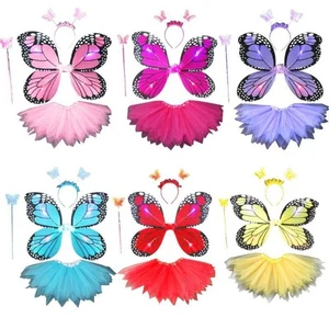 Conjuntos de 2-8 años de alas de mariposa falda traje día de Halloween - Imagen 1 de 25