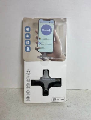 Clickfree Ultra 256GB Universal Photo & Video Backup System Silver Android iOS - Image 1 of 4