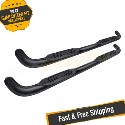 ProMaxx 11290B 3" Cab Length Black Round Nerf Bars for 2009-2014 Ford F-150 Foto 1 de 4