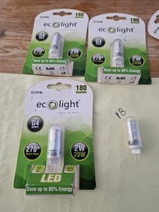 4X G4 LED Light Bulbs Capsule 2W 12V AC/DC Replacement Bulbs - Picture 1 of 7