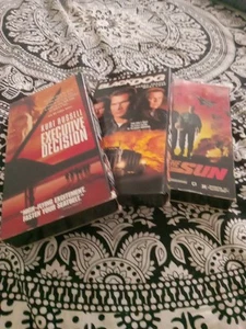 3 Action Movies VHS Patrick Swayze, Kurt Russell, Randy Travis 80s 90s Vintage - Picture 1 of 8