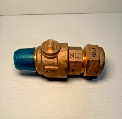 McDonald 1" CTS Valve Brass Ball Full Port Compression Threaded  300W B NL D NEW - Image 1 of 2