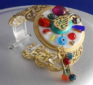 IslamicBlue eye custom bracelet plated jewelry - Picture 1 of 2