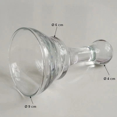 Glasaufsatz hängend Tropfen Ersatzglas für Kerzenleuchter von formano 644428 - Bild 1 von 3