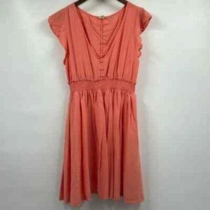 Roxy Babydoll Kleid rosa V-Ausschnitt XL - Bild 1 von 5