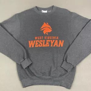 West Virginia Wesleyan College Sweatshirt Herren S grau Bobcats Crewneck Champion - Bild 1 von 8
