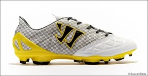 Men's Warrior by New Balance Gambler Pro FG Shoes-Size 8.5 White/Yellow/Black - Picture 1 of 5