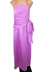 Vintage 70er Dessy Creations trägerloses Brautjungfer Party Kleid flieder rosa Gr. XS/S - Bild 1 von 12