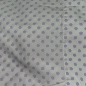 Pottery Barn Kids Lavender Polka Dot 100 % Organic Cotton Twin Flat Sheet - Picture 1 of 4