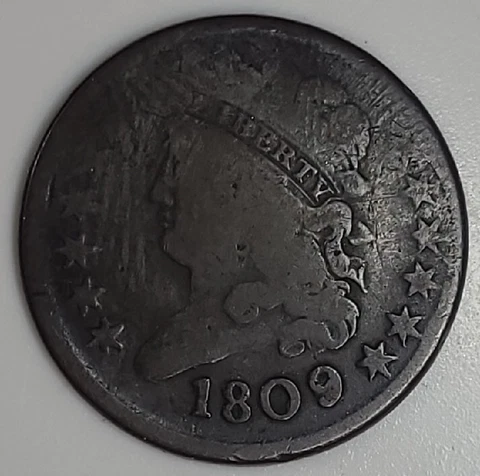 1809 half cent Cover