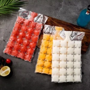 10PCS Transparent Ice Cube Bags Faster Freezing Ice Maker Kitchen Gadgets - Picture 1 of 12