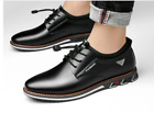 Men Microfiber Leather Non Slip Soft Elastic Lace Casual Shoe Orthopedic Comfy