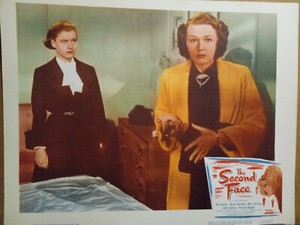 Lobby Card 1950 SECOND FACE Ella Raines Rita Johnson gun