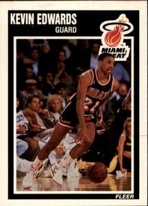 1989-90 Fleer Basketball #81 Kevin Edwards RC