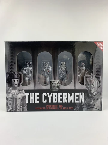Eaglemoss Doctor Who Evolution of The Cybermen Figurine Set 2 | FAST FREE SHIP Cover