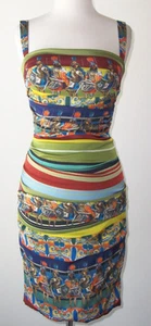 Vestido acanalado estampado guerrero seda DOLCE & GABBANA 40 4 - Imagen 1 de 3