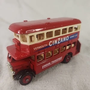 Lledo Days Gone Double Decker Bus London Transport Cinzano Made In England - Picture 1 of 7