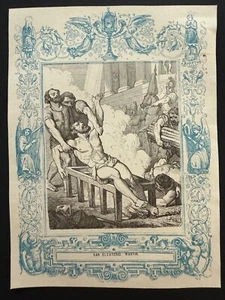 gravure ancienne santino incisione 1800 ST ELEUTERIO MARTIR. - Photo 1/1