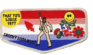 NOAC 2000 That 70's Lodge NOAC 1977 Spoof Flap Embroidered Patch - Bild 1 von 4